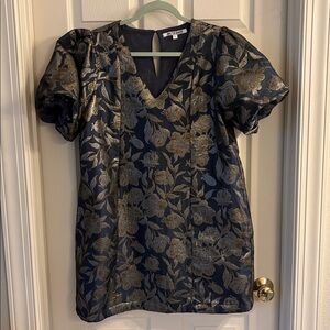 Walter Baker Floral Puff Sleeve, Fully Lined Dress, size L, Gorgeous print